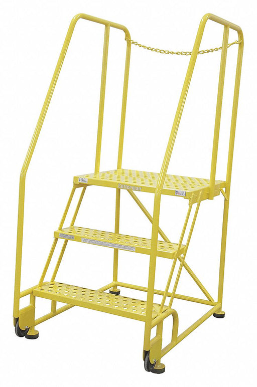 Tilt and Roll Ladder 3 Steps 41in.D.