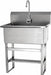 Scrub Sink 25 x20 x45.5 Silver