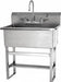 Scrub Sink 31 x20 x45.5 Silver