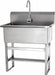 Scrub Sink 31 x20 x45.5 Silver