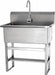 Scrub Sink 31 x20 x45.5 Silver
