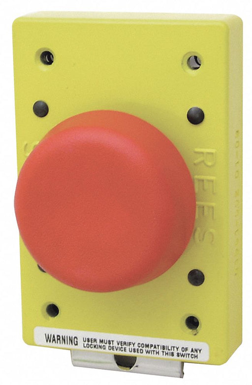 MushroomPushButton NonIllum Red 1NO/1NC