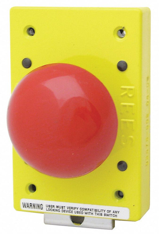EmergncyStpPushButtn NonIllm Red 1NO/1NC