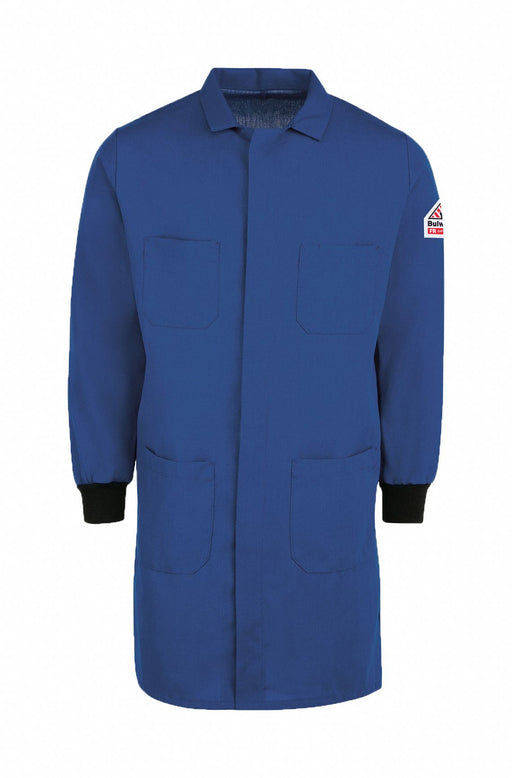 J0287 Mens Flame-Resistant Lab Coat Blue M 