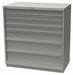 K3760 Mod Drwr Cab 41-3/4 H 7 Drwr Light Gray