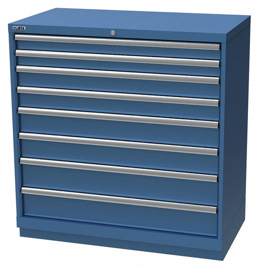 K3764 Mod Drwr Cab 41-3/4 H 8 Drwr Bright Blue