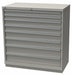 K3764 Mod Drwr Cab 41-3/4 H 8 Drwr Light Gray