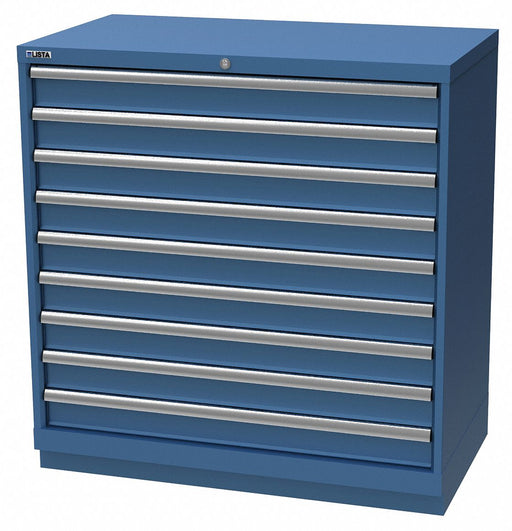 Mod Drwr Cab 41-3/4 H 9 Drwr Bright Blue
