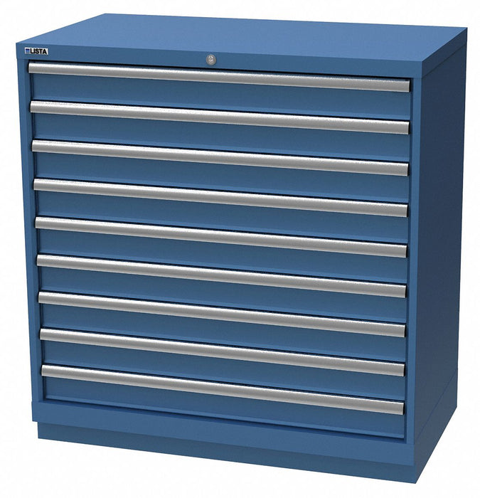 Mod Drwr Cab 41-3/4 H 9 Drwr Bright Blue