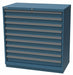 Mod Drwr Cab 41-3/4 H 9 Drwr Clssc Blue