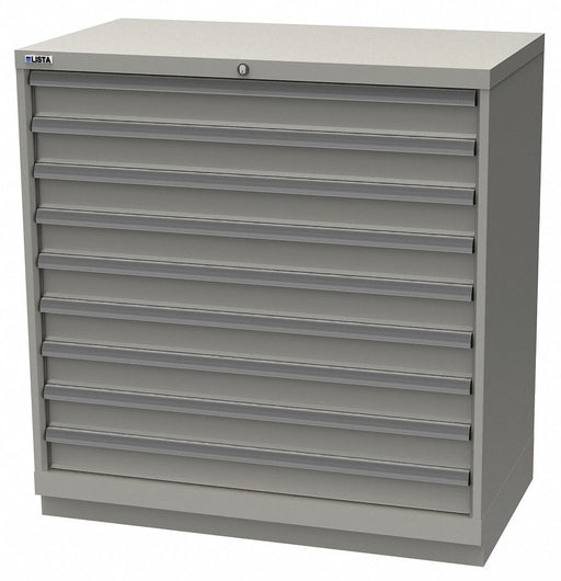 Mod Drwr Cab 41-3/4 H 9 Drwr Light Gray