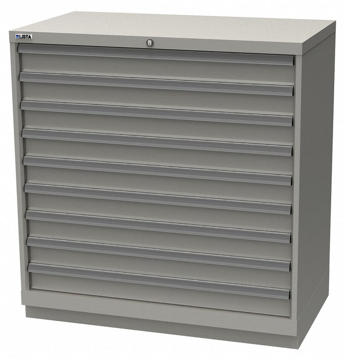 Mod Drwr Cab 41-3/4 H 9 Drwr Light Gray