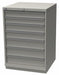 K3757 Mod Drwr Cab 41-3/4 H 7 Drwr Light Gray