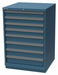 K3761 ModDrwrCab 41.75 x28 x28.5 Blu 8Drwr