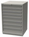 K3761 Mod Drwr Cab 41-3/4 H 8 Drwr Light Gray