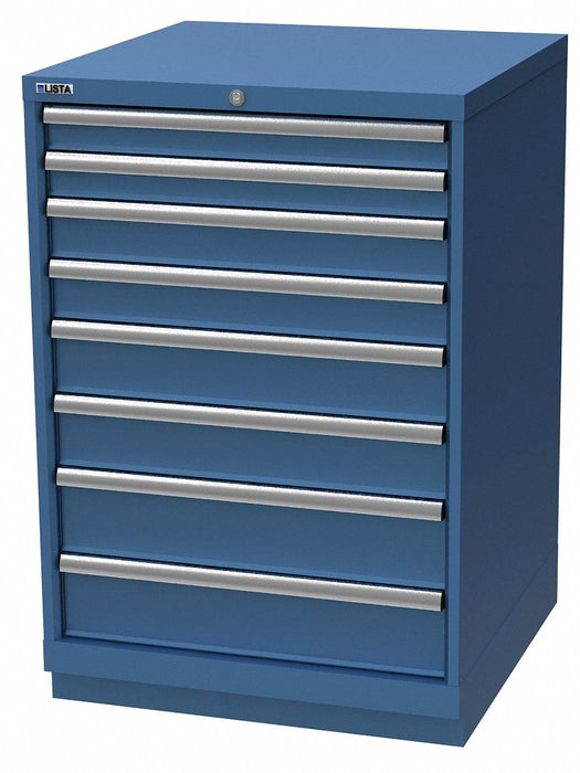 K3762 Mod Drwr Cab 41-3/4 H 8 Drwr Bright Blue