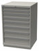 K3762 Mod Drwr Cab 41-3/4 H 8 Drwr Light Gray