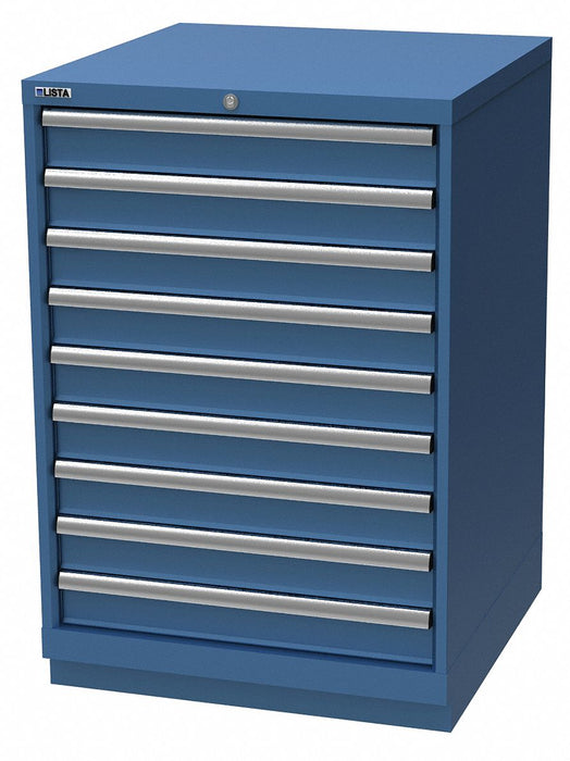 K3765 Mod Drwr Cab 41-3/4 H 9 Drwr Bright Blue