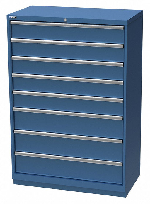 Mod Drwr Cab 59-1/2 H 8 Drwr Bright Blue