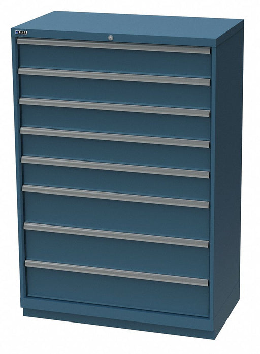 Mod Drwr Cab 59-1/2 H 8 Drwr Clssc Blue