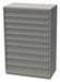 Mod Drwr Cab 59-1/2 H 10 Drwr Light Gray