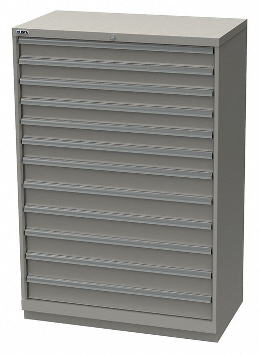 Mod Drwr Cab 59-1/2 H 12 Drwr Light Gray
