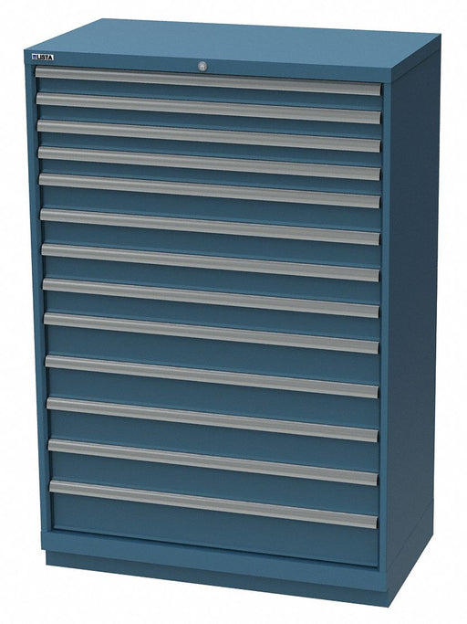 Mod Drwr Cab 59-1/2 H 13 Drwr Clssc Blue