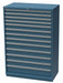 Mod Drwr Cab 59-1/2 H 13 Drwr Clssc Blue