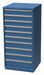 Mod Drwr Cab 59-1/2 H 10 Drwr Brght Blue