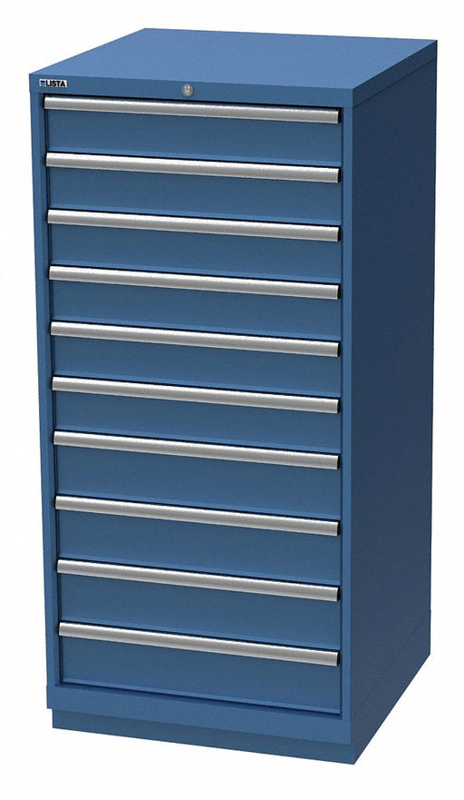 Mod Drwr Cab 59-1/2 H 10 Drwr Brght Blue