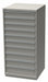 ModDrwrCab 57 x28 x28.5 LtGry 10Drwr