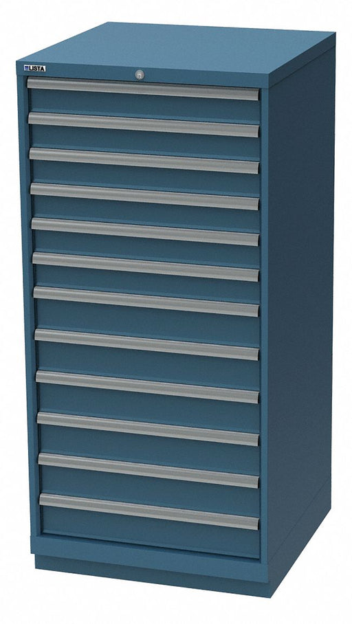 Mod Drwr Cab 59-1/2 H 12 Drwr Clssc Blue