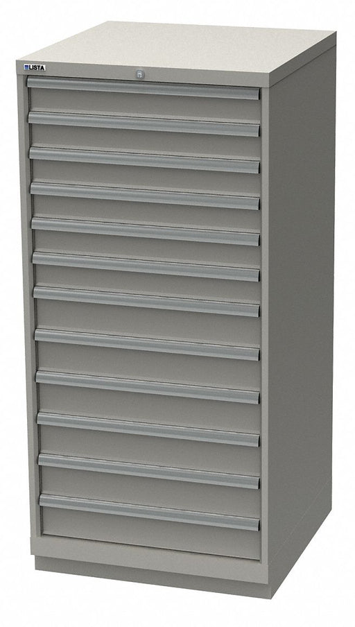 Mod Drwr Cab 59-1/2 H 12 Drwr Light Gray