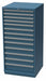 Mod Drwr Cab 59-1/2 H 13 Drwr Clssc Blue