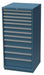 ModDrwrCab 57 x28.23 x28.5 Blu 12Drwr
