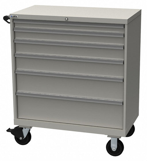 K3750 ModDrwrCab 47.5 x40 x22.5 LtGry 6Drwr