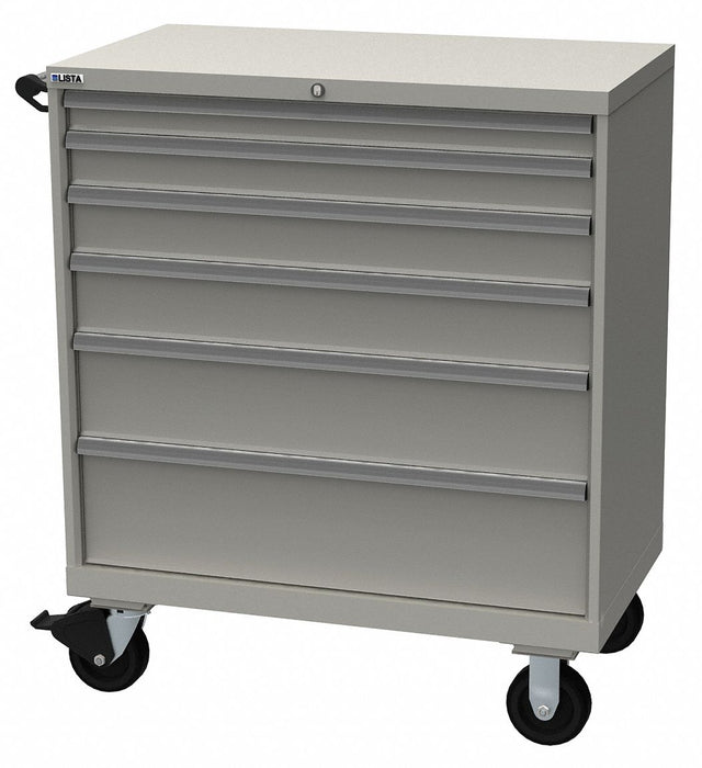 K3750 ModDrwrCab 47.5 x40 x22.5 LtGry 6Drwr
