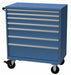 K3751 Mod Drwr Cab 47-1/2 H 7 Drwr Bright Blue