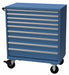 K3753 Mod Drwr Cab 47-1/2 H 9 Drwr Bright Blue