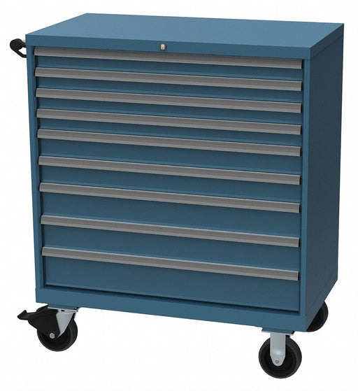 K3753 Mod Drwr Cab 47-1/2 H 9 Drwr Clssc Blue