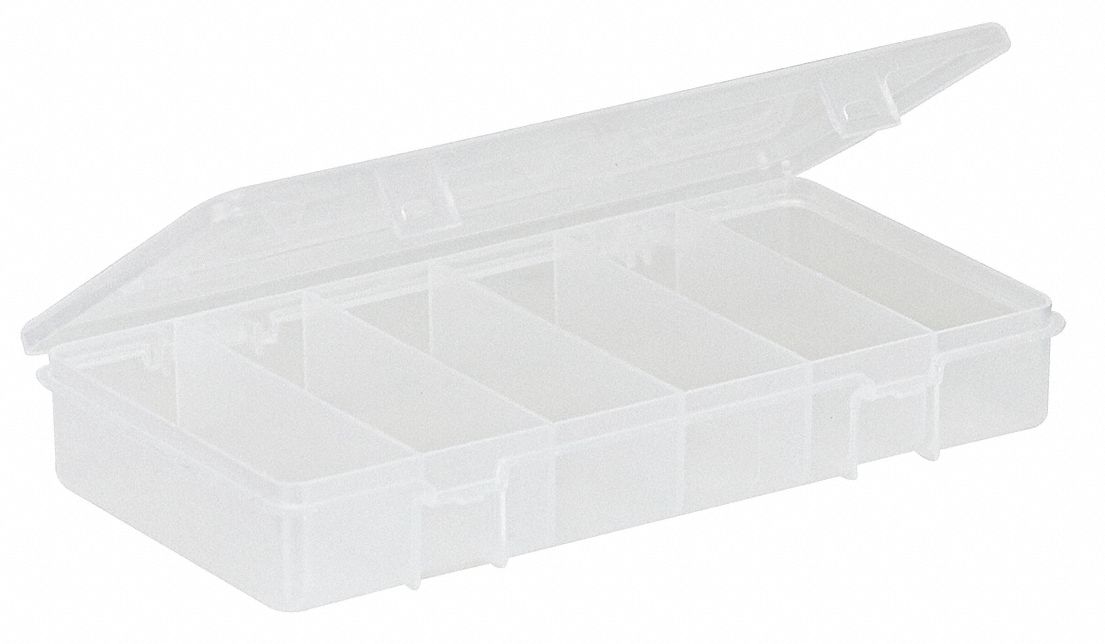 CompartmentBox 4.25inW 8.25inL Clear