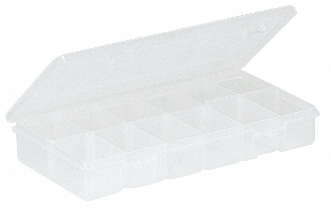 CompartmentBox 4.25inW 8.25inL Clear