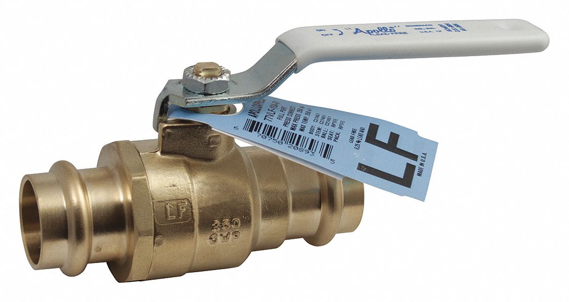 Manual 2-Way Ball Valve Press Brass