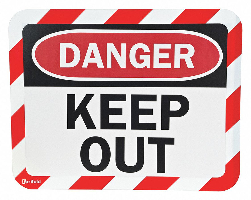 Sign Holder 9 3/4 in x 12 1/8 in PVC PK2