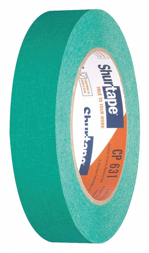 Masking Tape 15/16 W 60 yd L Green PK36