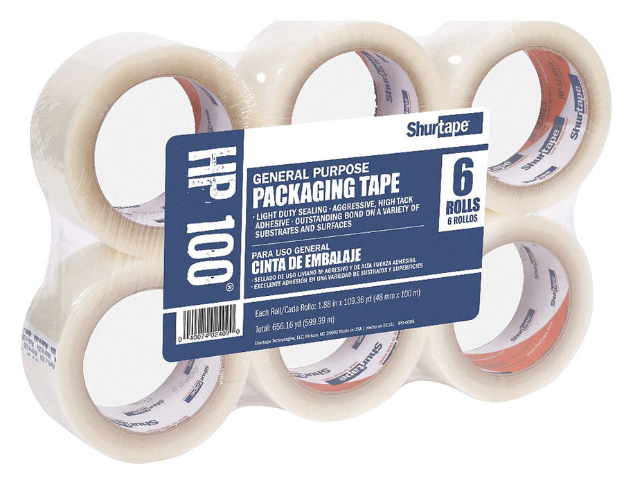 Carton Sealing Tape 1.6 mil Clear PK6
