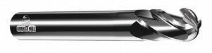 Ball End Mill Single End 1/4 Carbide