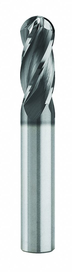 Ball End Mill 33/64 Dia Carbide