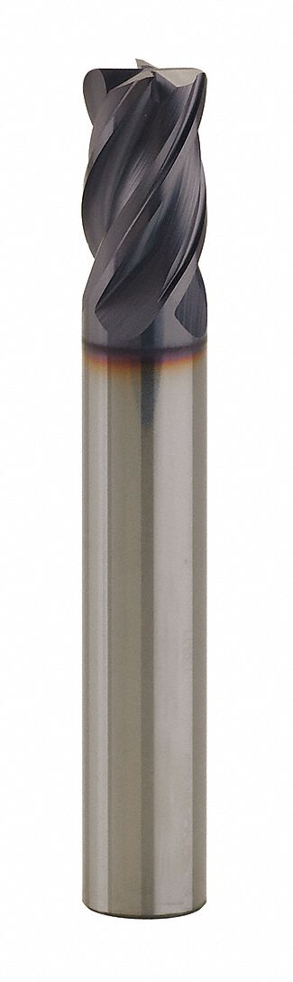 CR End Mill 0.020 CR 3/8 Dia 7/8 Cut