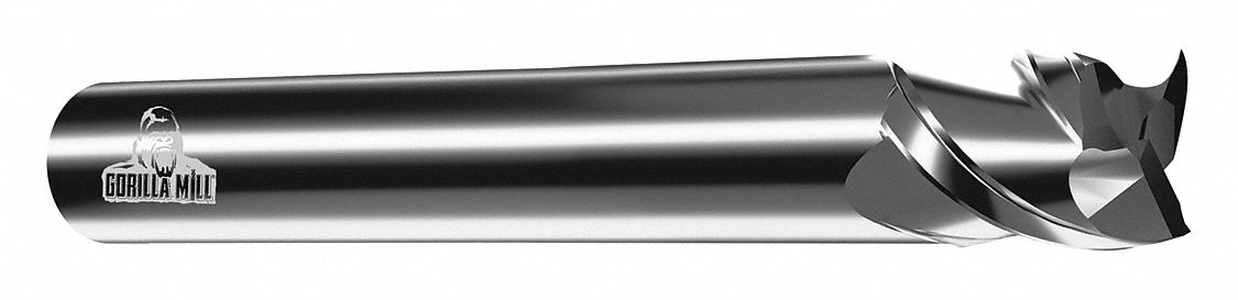 Sq. End Mill Single End Carb 3/8 